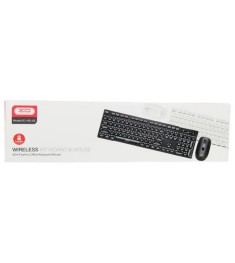 Клавіатура бездротова XO KB-02 + миша (Білий)